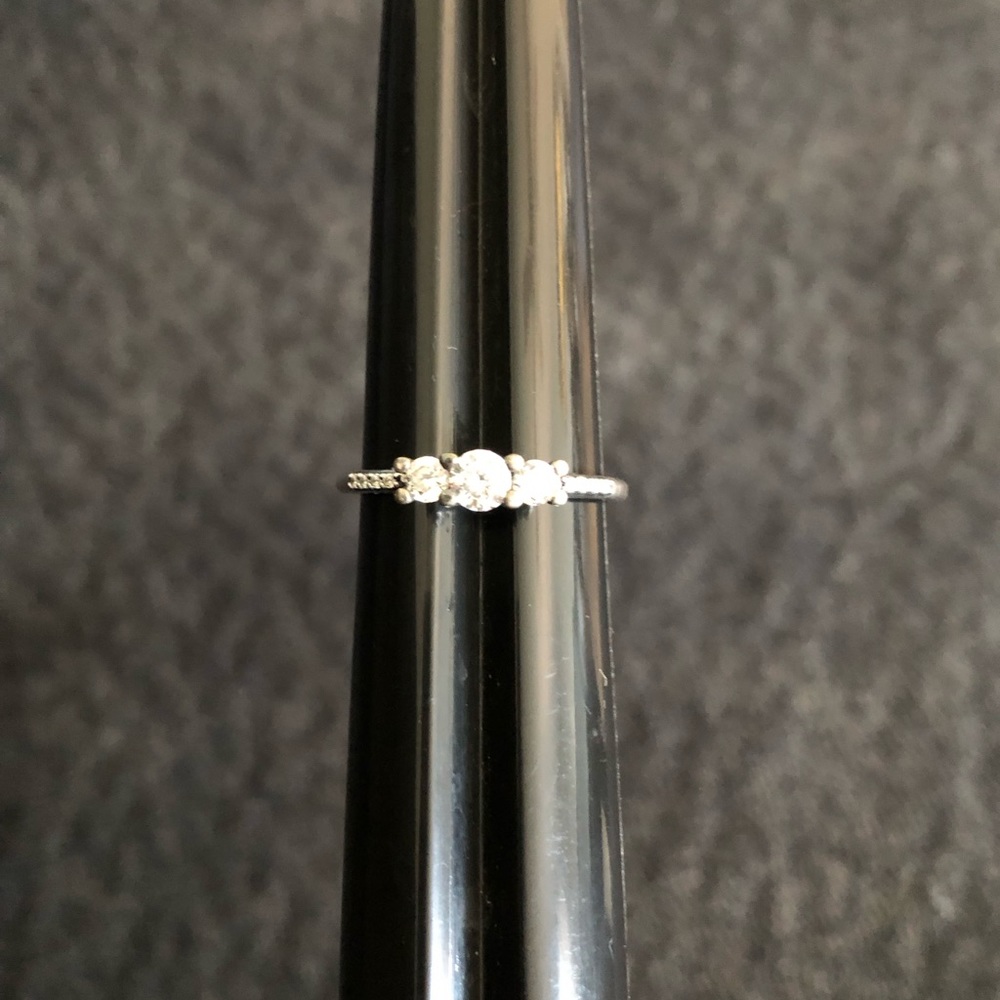 Pandora 925 Silver Ring with Cubic Zirconias